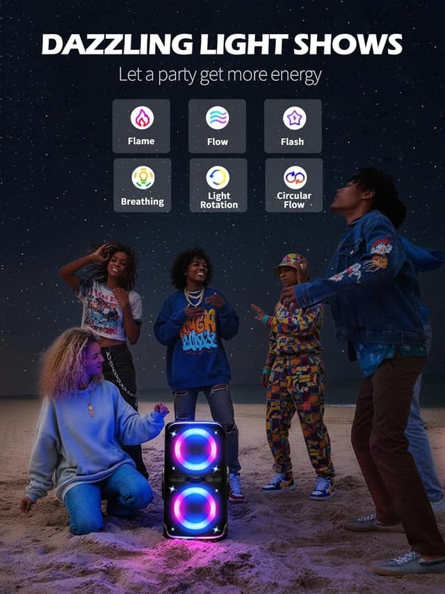 Detalle de FREEPEAR Party Speaker 240W Peak Bluetooth