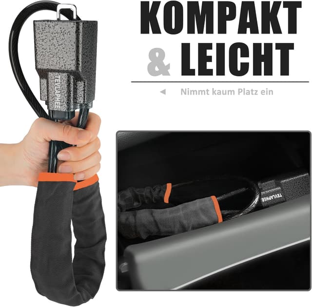 Thumbnail 4 de Tevlaphee Lenkradkralle Aufgerüstetes Lenkradschloss