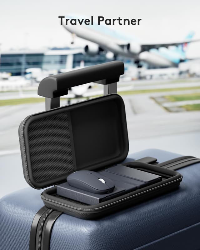 Detalle de Samsers Foldable Bluetooth Keyboard and Mouse Combo (Midnight) — foldable full-size travel set with 2.4G + BT5.0