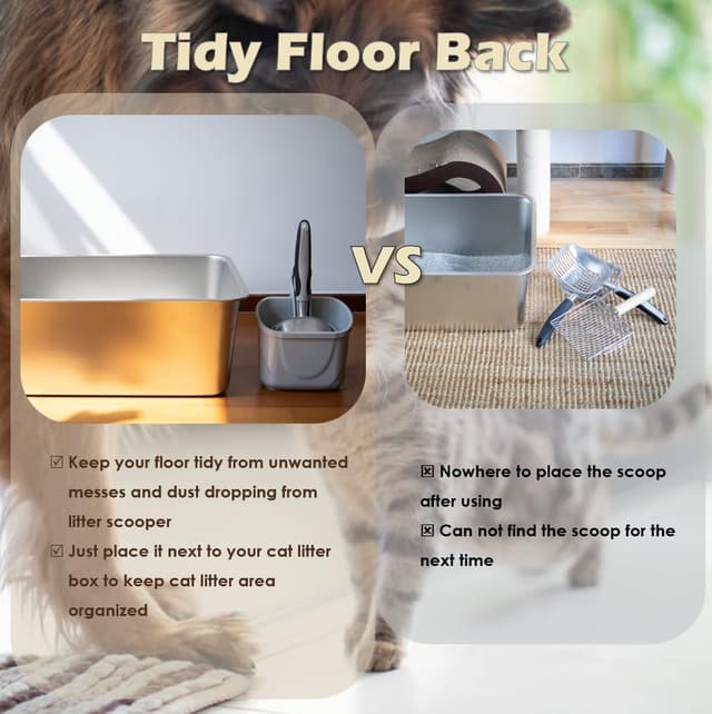 Thumbnail 6 de Vitisyao 4‑in‑1 cat litter scoop with holder 🐱