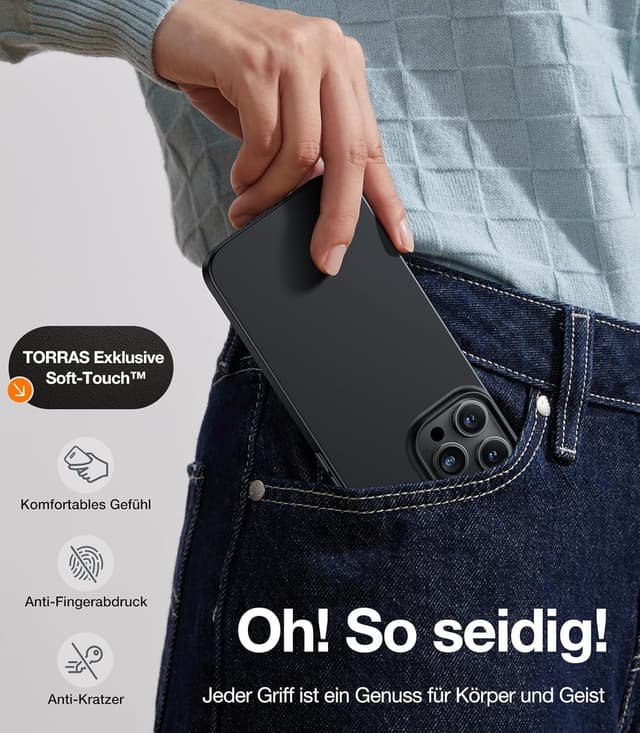 Thumbnail 4 de TORRAS Ultra Dünn iPhone 16 Pro MagSafe Hülle 0,07 cm