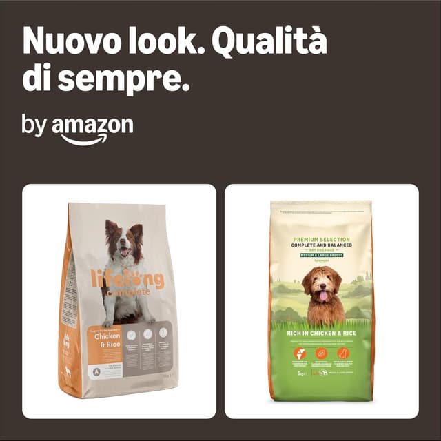 Detalle 1 de by Amazon Complete Crocchette secche per cani adulti con pollo e riso, 5 kg (ex Lifelong) per taglie medie e grandi