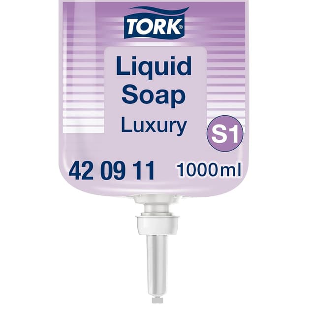 Detalle de Tork Luxury Savon liquide S1 parfum fleuri 1000 ml (magnolia) 420911