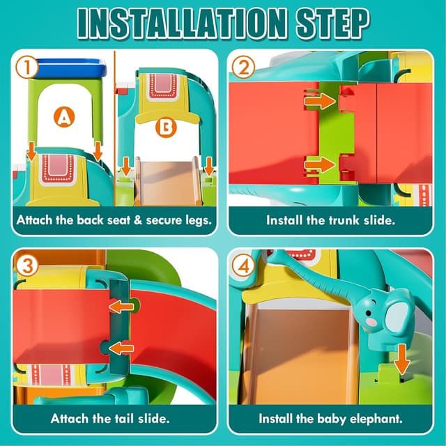 Thumbnail 4 de Lehoo Castle Elephant Cars toys for 1 year olds