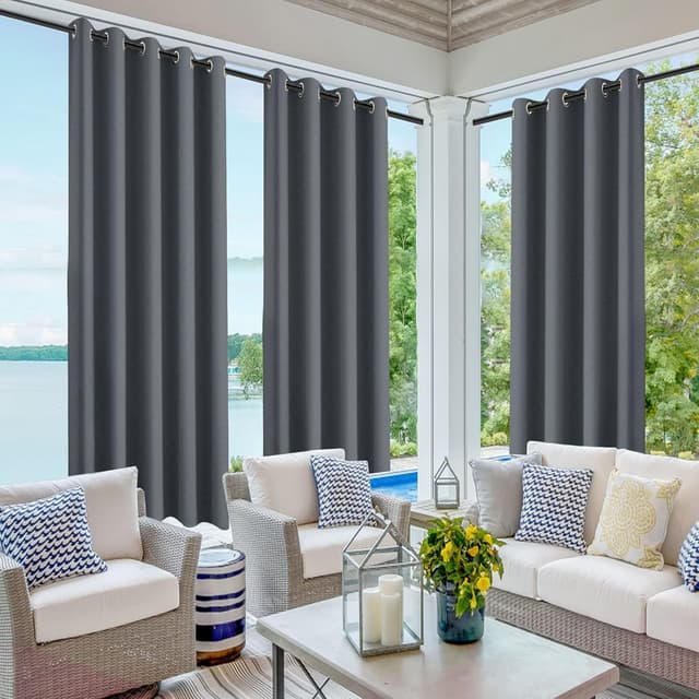 Detalle 2 de Outdoor Waterproof Curtains 85% Sun Light
