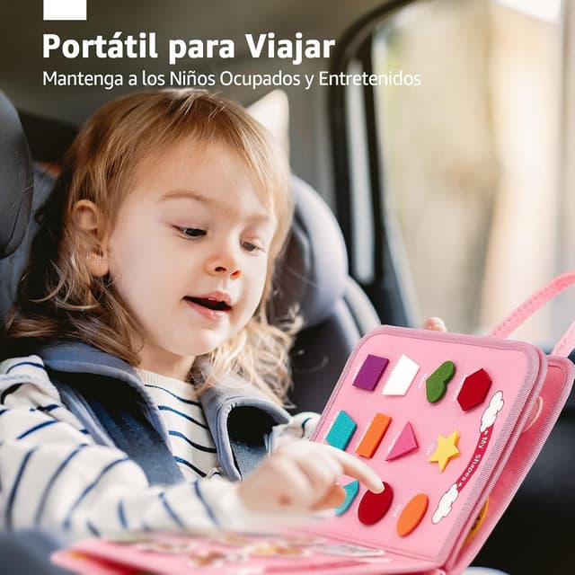 Thumbnail 4 de hahaland Busy Board Juguetes Montessori para Niños