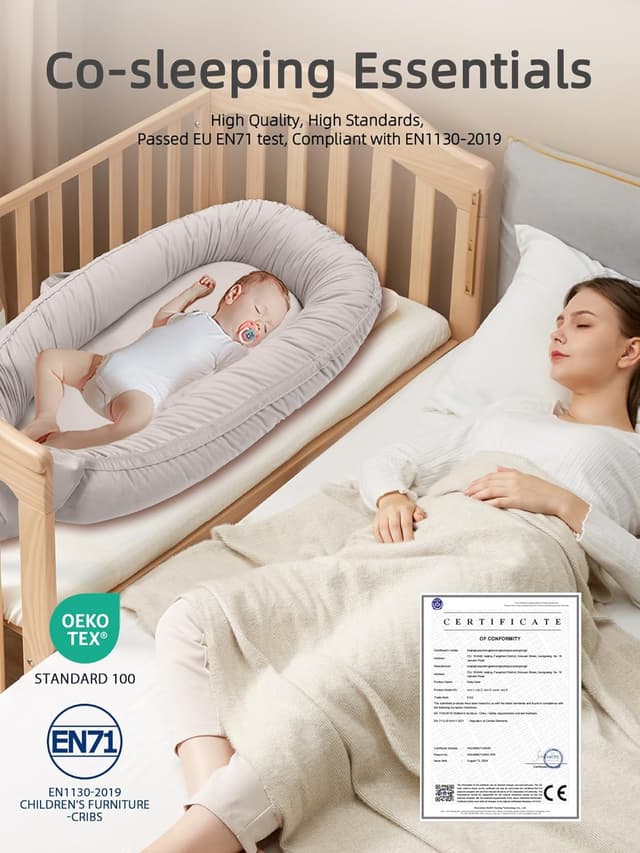 Thumbnail 6 de Babynest Nestchen für Babybett, Grau