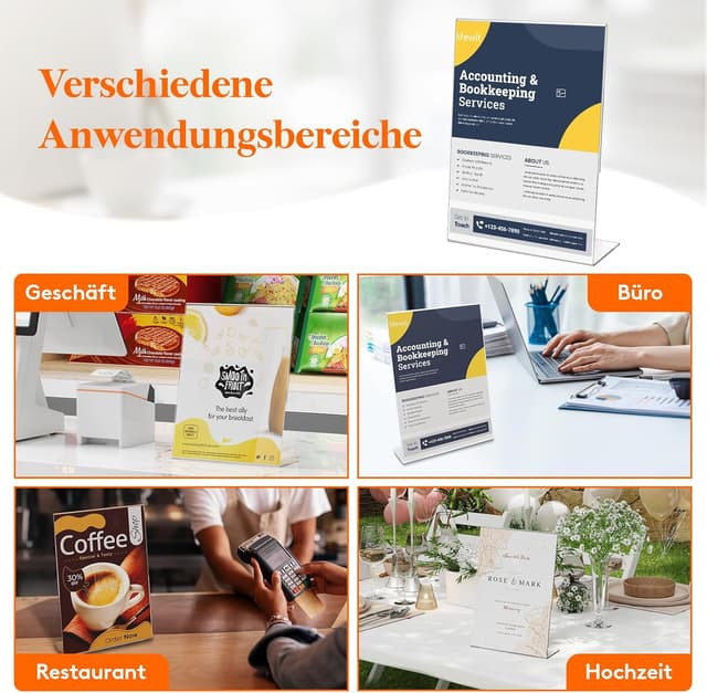 Thumbnail 5 de Lifewit Aufsteller A4 21×29,7 cm 📄