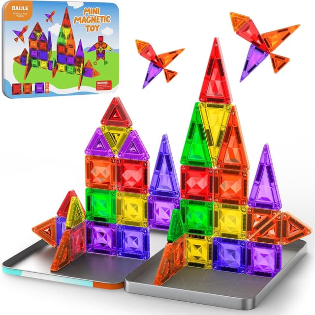 Detalle de Mini Magnetic Tiles 45PCS Travel Set