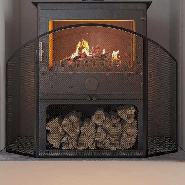 Thumbnail 6 de Kingson Black Fireplace Guard 96.5x61cm