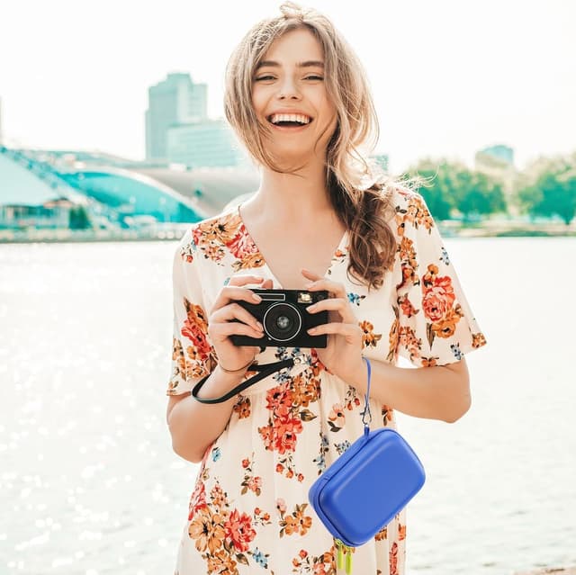 Thumbnail 6 de ProCase Kameratasche für Canon G7X Mark III/II, SX740 HS & weitere kompakte Digitalkameras – Tragetasche, EVA, blau