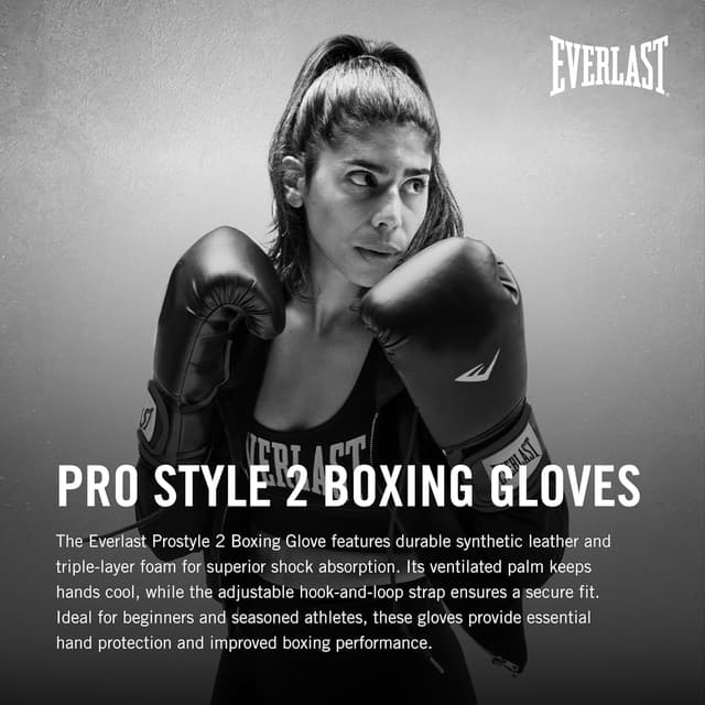 Detalle 2 de Everlast Prostyle 2 Boxing Gloves, 14 oz 🥊