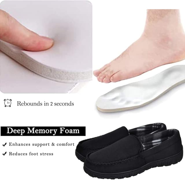 Thumbnail 3 de MIXIN Moccasin Slippers with Memory Foam