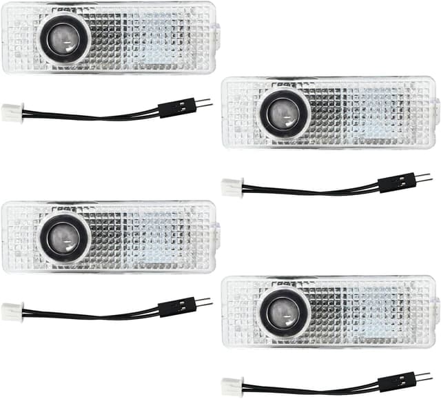 Thumbnail 6 de Krewua 4 PCS car door logo projector lights for multiple Audi models (A1/A3/A4/A5/A6/A7/A8, Q2/Q3/Q5/Q7/Q8, TT, R8)