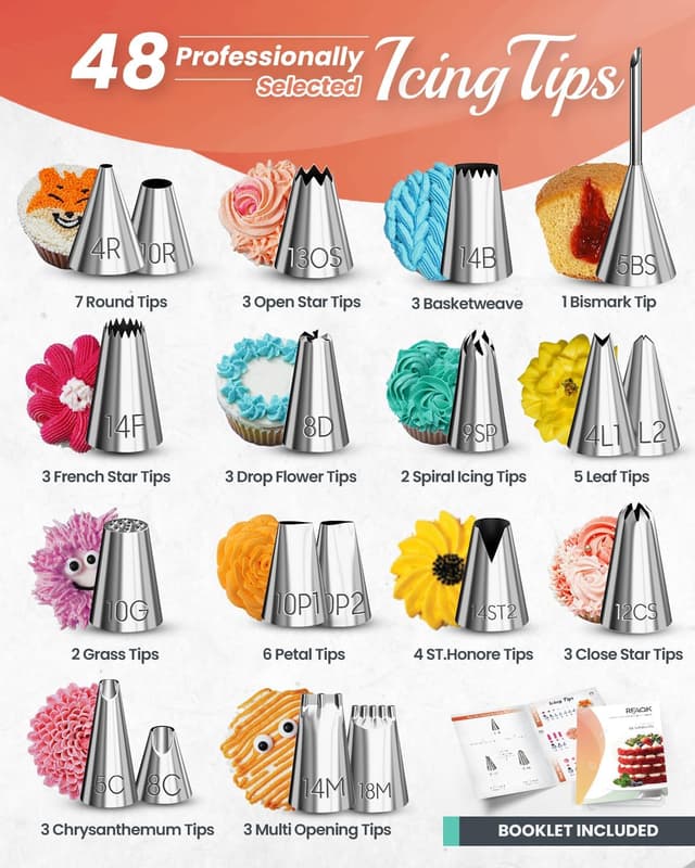 Thumbnail 4 de RFAQK 12" Cake Decorating Kit 250pcs