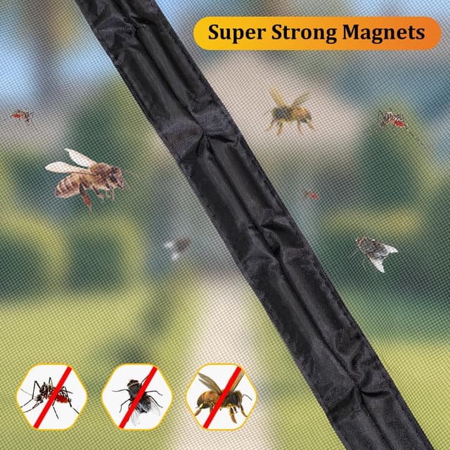 Thumbnail 5 de HOOMEE Mosquitera Magnética para Puerta Balcón 80x200cm 🦟