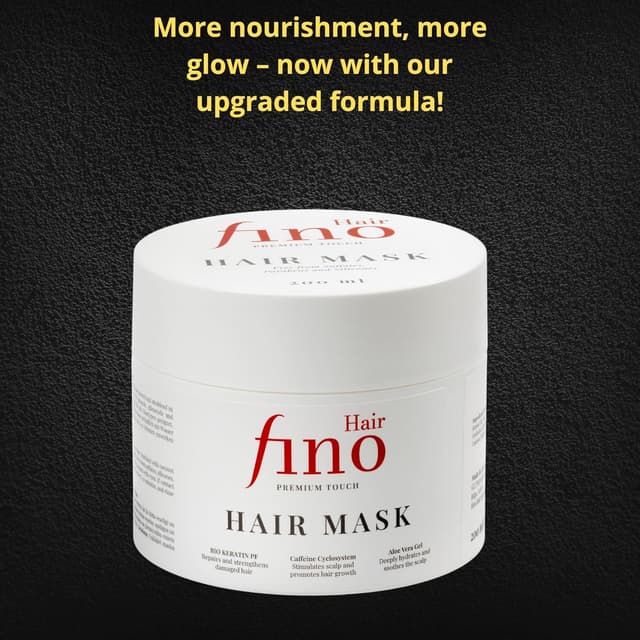 Detalle de fino Hair Premium Touch Haarmaske mit Biotin, Keratin & Arganöl – Tiefenpflege ohne Silikone & Parabene (200 ml)