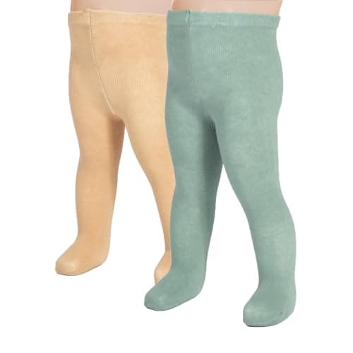 Imagen de CALZITALY Pack 2 paires collants bébé coton gris rose bleu 200 DEN ⚙ en OfertitasTOP