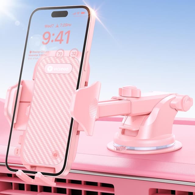 Detalle de VICSEED Pink Car Phone Holder 7.3"