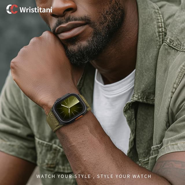 Thumbnail 6 de Wristitani cinturino in pelle vintage per Apple Watch (44/45/42/38/41/40/49 mm) per Uomo e Donna