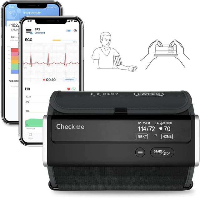 Imagen de CheckMe BP2 Connect Blutdruckmessgerät Oberarm 3‑Messungen en OfertitasTOP