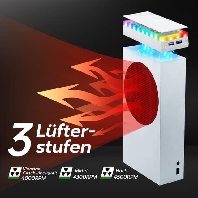Thumbnail 4 de Mcbazel Xbox Serie S Lüfter 4500 RPM