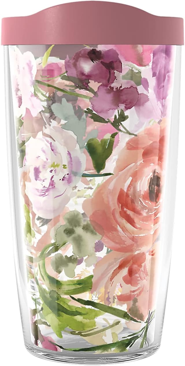 Detalle de Tervis Kelly Ventura Double-Wall Insulated Tumbler, 16 oz, Classic Speckled Pink