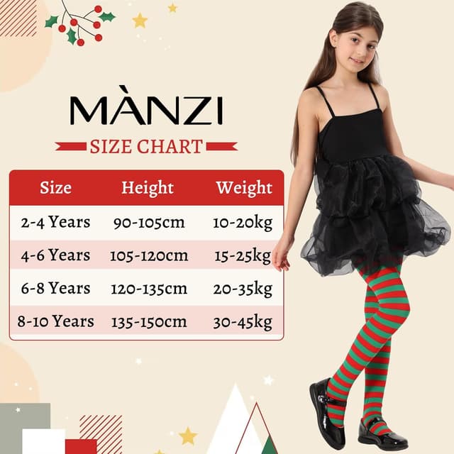 Thumbnail 4 de MANZI Striped Tights for Kids