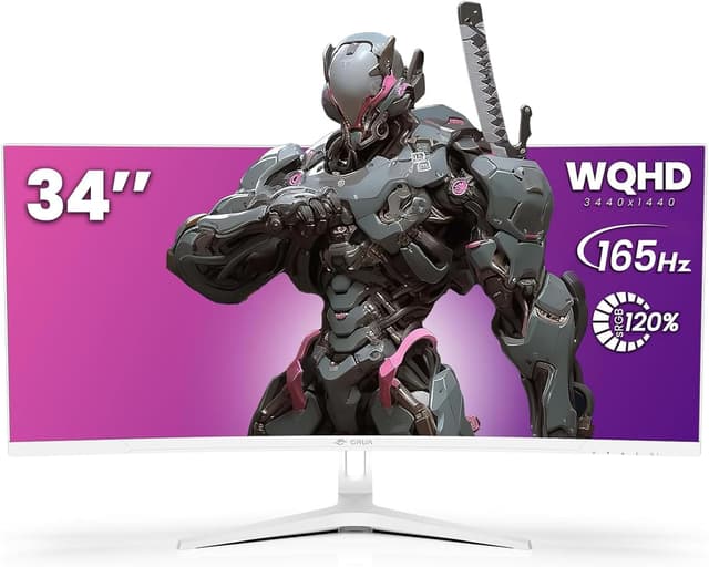 Detalle de CRUA 34-inch ultrawide gaming monitor 165Hz