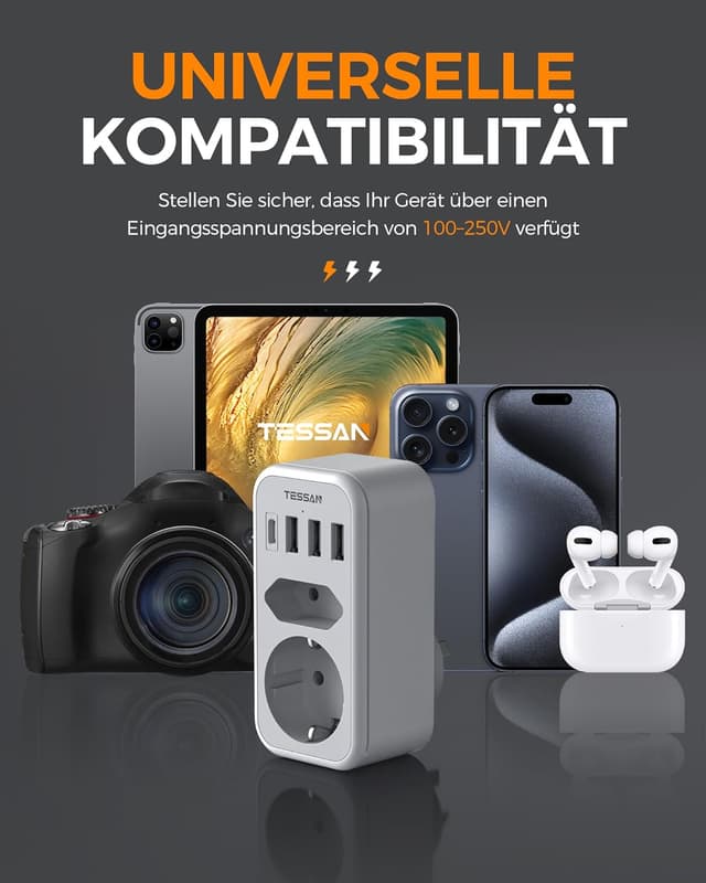 Thumbnail 6 de TESSAN Adapter Australien 6 in 1