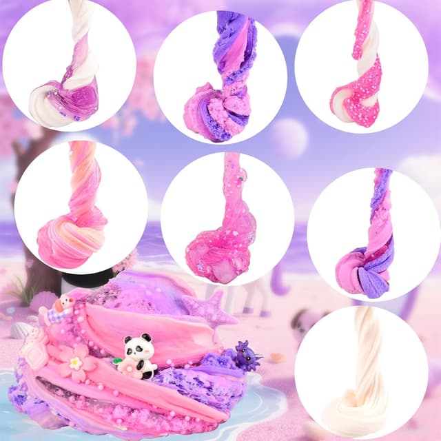Thumbnail 5 de 6 Pack Pink & Purple Slime kit 6x textures