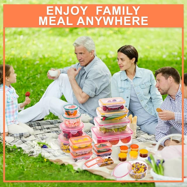 Thumbnail 3 de 38 Pcs Food Storage Containers 2500 ml ๐ฑ