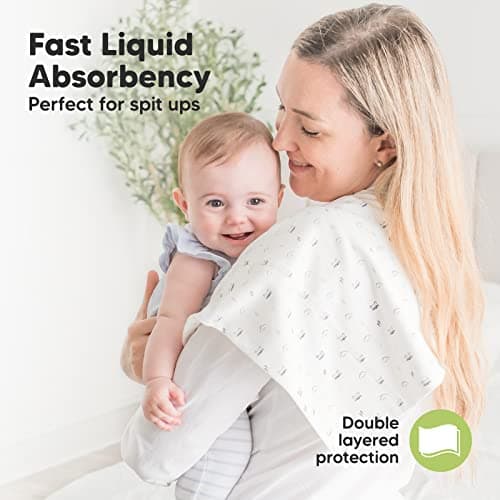 Thumbnail 1 de Organic Burp Cloths 6-Pack Large Cotton Baby Cloths