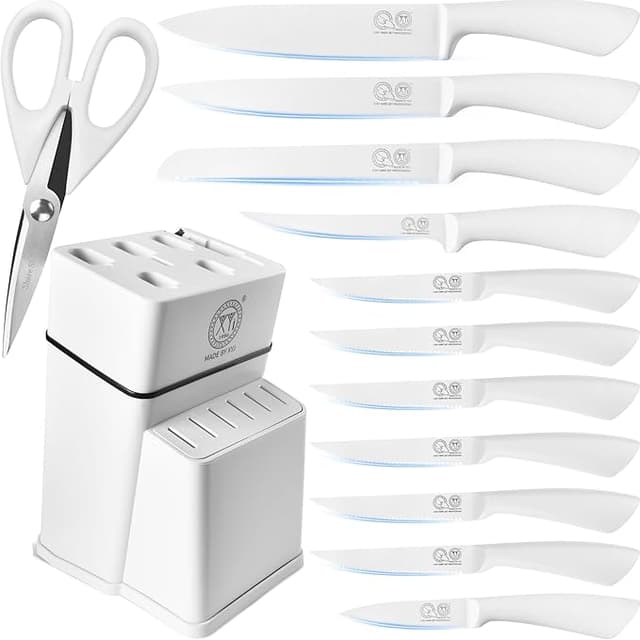 Imagen de XYJ Juego de cuchillos de cocina profesional con soporte 🔪 en OfertitasTOP