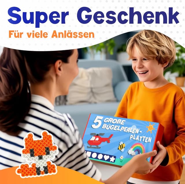 Thumbnail 6 de MUTKIND 5x Bügelperlen Platten Groß 10mm