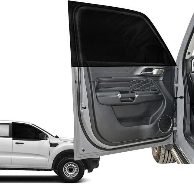 Thumbnail 6 de 2er-Set Seitenfenster Insektenschutzgitter fürs Auto für Ford Ranger, Toyota Hilux & VW Amarok (Pickup)