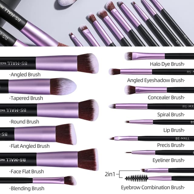 Thumbnail 4 de BS-MALL 14-Piece Makeup Brush Set for Foundation ๐จ