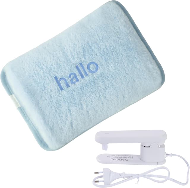 Thumbnail 6 de Wärmflasche elektrisch, tragbar mit weichem Bezug (Rosa) – wohltuende Wärme für Rücken, Bauch und Nacken