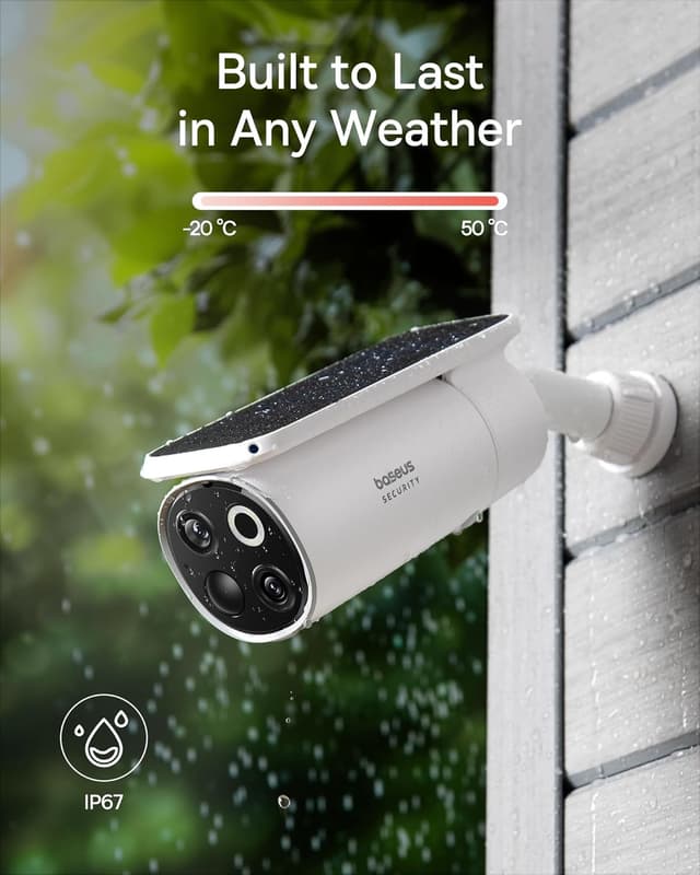 Detalle de Baseus S1 Pro 3K solar security camera