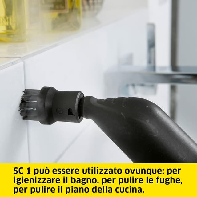 Detalle de Kärcher SC 1 pulitore a vapore: pronto in 3 minuti, 1200W e serbatoio da 200 ml