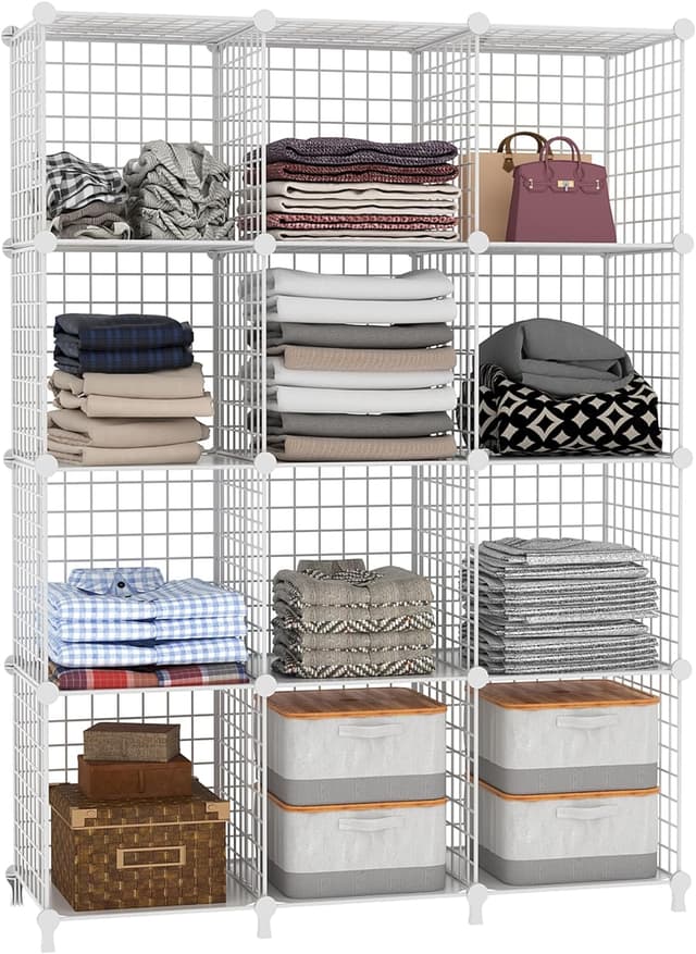 Thumbnail 4 de AWTATOS Estante de Almacenamiento con 12 Cubos 🗄