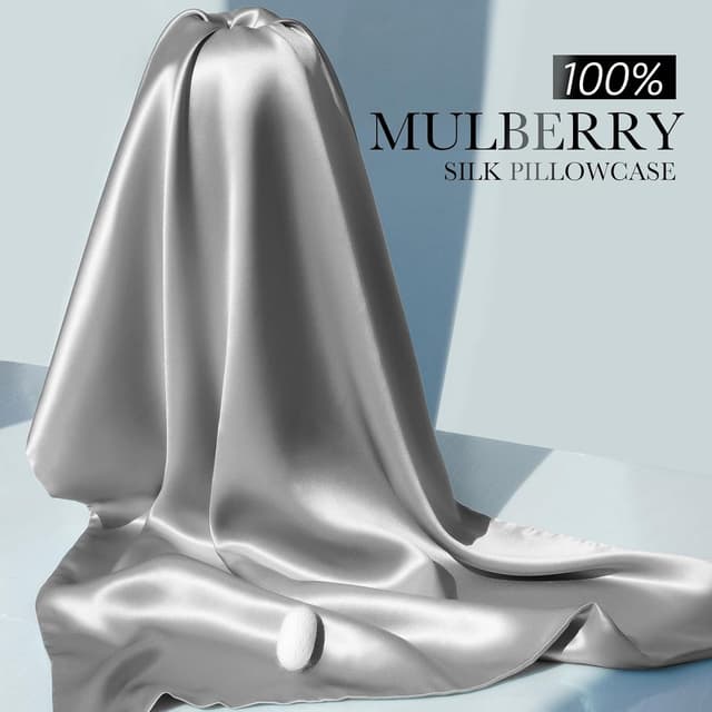 Thumbnail 3 de 100% Mulberry Silk Pillowcase 22 Momme, 2-Pack