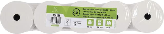 Detalle 2 de Exacompta 43828E Bobines 80 mm Papier thermique