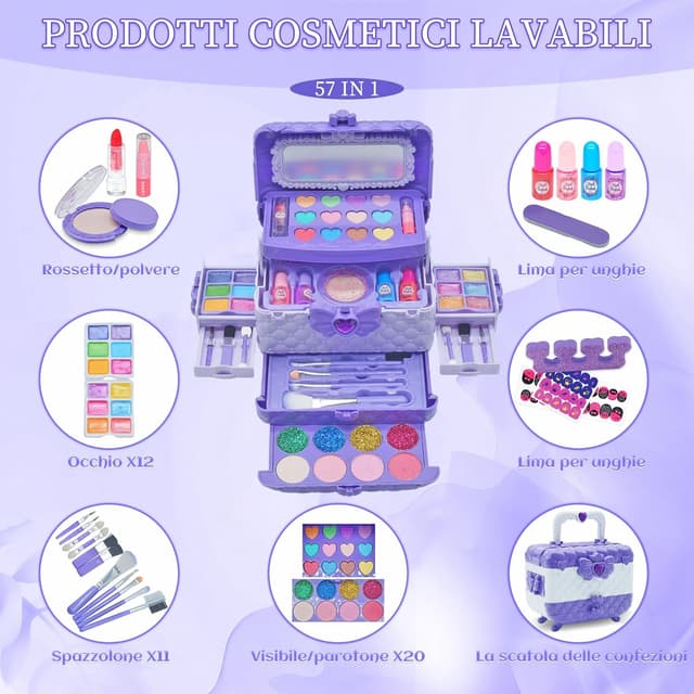 Thumbnail 2 de Mrabbitoo Maquillage Enfant 57 pièces