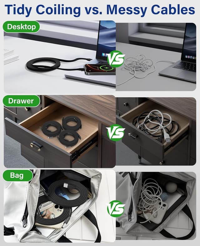 Thumbnail 5 de Magtame Cable Magnético USB A a USB C, carga rápida y sincronización ⚡