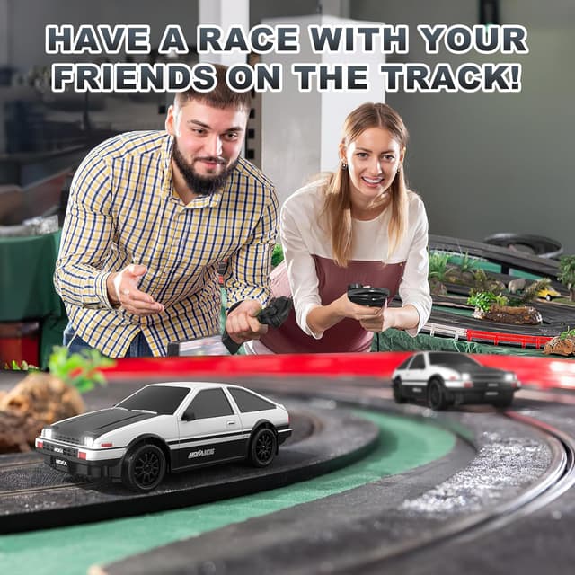 Thumbnail 6 de RC Drift Car 1:24 Mini 4WD 2.4GHz – 25KM/H drift racing remote control with LED lights