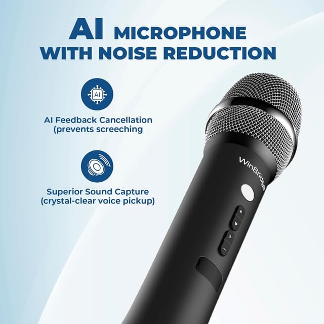 Detalle de H9 15W Wireless Bluetooth Microphone for Teaching 🎤