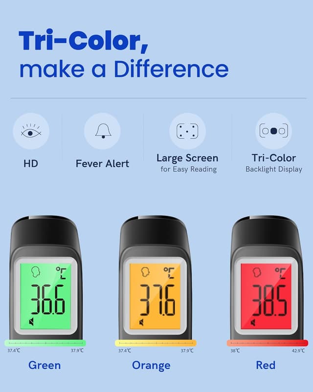 Detalle de Forehead thermometer no touch, 1 second