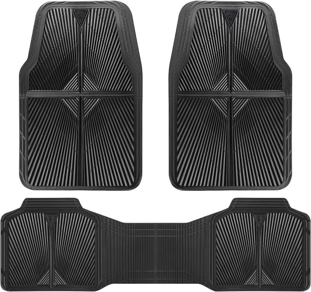 Detalle de CAR PASS Rubber Floor Mats 3-Piece