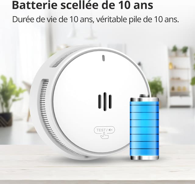 Thumbnail 4 de Détecteur de fumée Pile 10 Ans 85 dB
